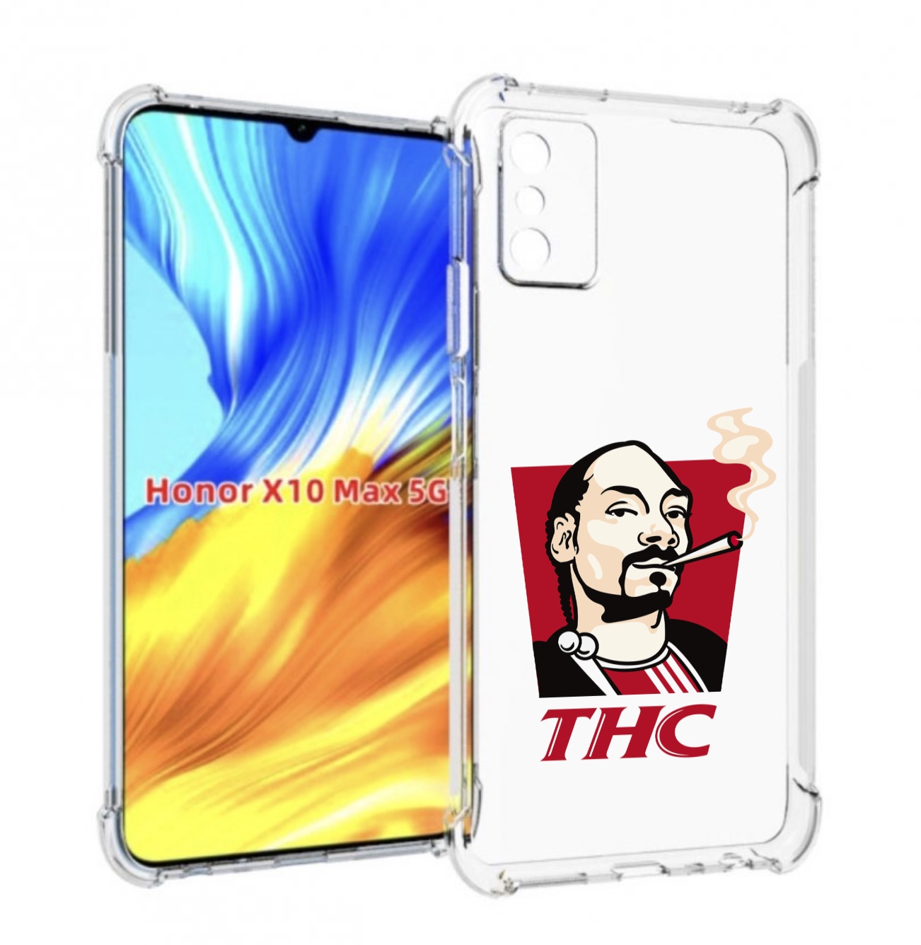 

Чехол Mypads Thc Для Honor X10 Max, Прозрачный, Tocco