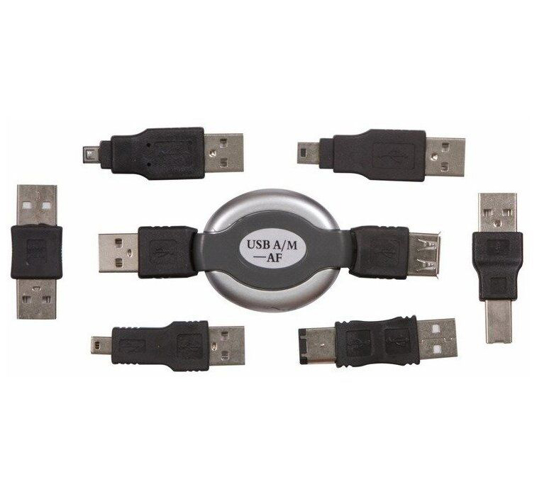 

Набор USB Rexant, 6 переходников + удлинитель (тип3) {18-1203}
