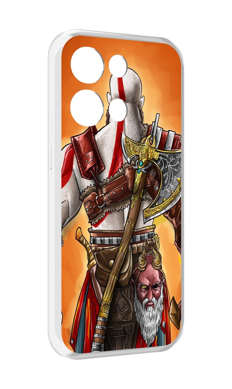 

Чехол MyPads God of War для OPPO Reno8 Pro, Прозрачный, Tocco