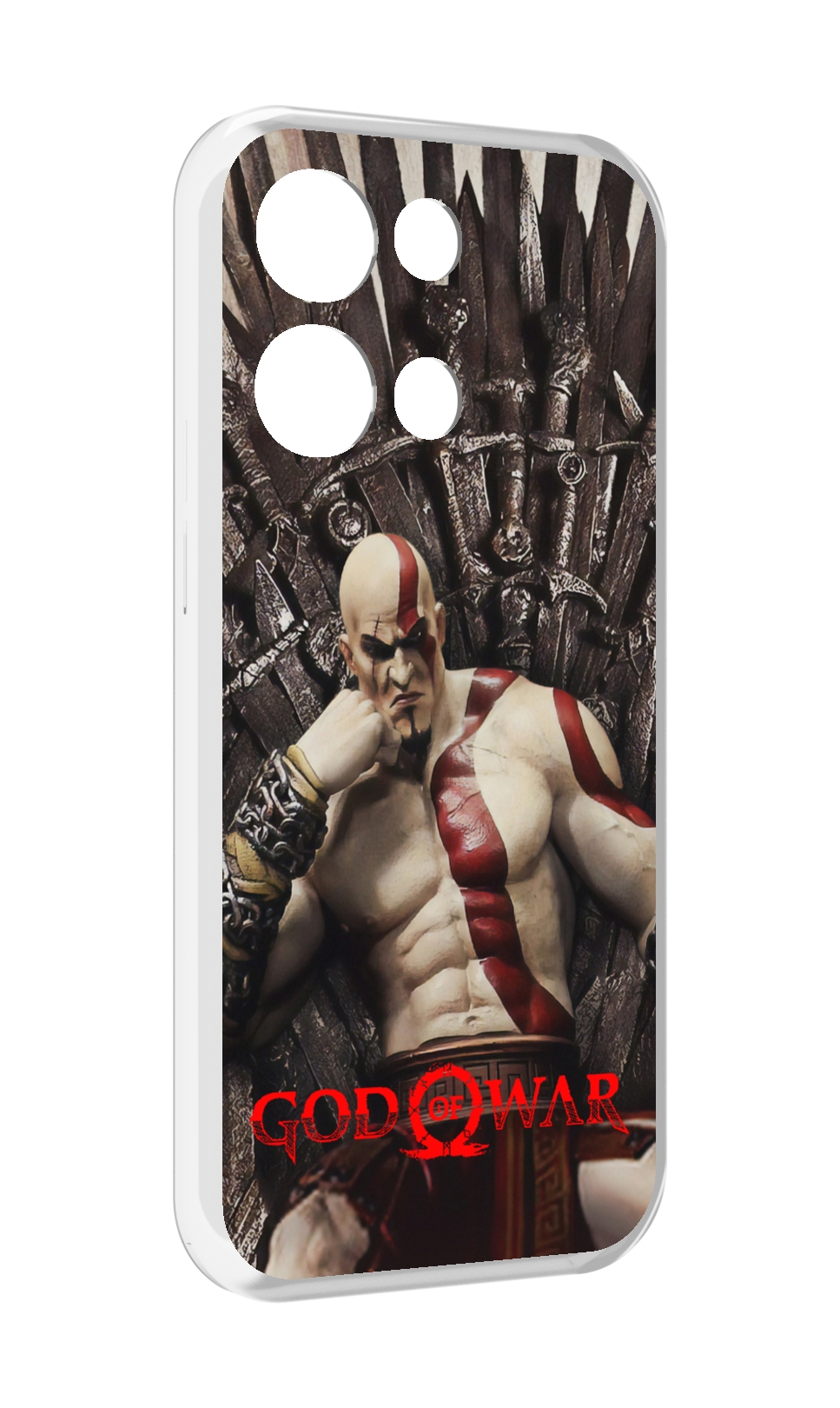 

Чехол MyPads God of War Кратос для OPPO Reno8 Pro, Прозрачный, Tocco