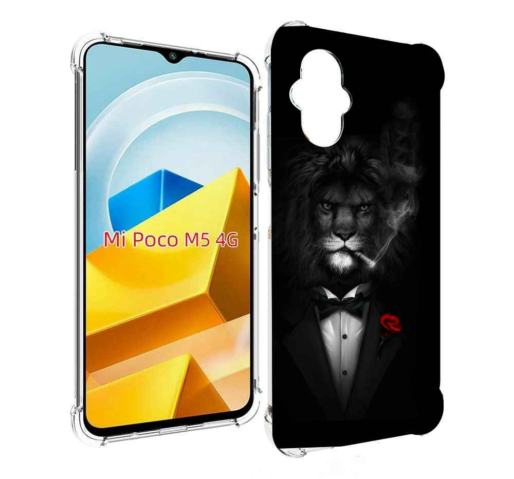 

Чехол MyPads Tocco для Xiaomi M5 лев-в-темноте-с-сигаретой мужской, Прозрачный, Tocco