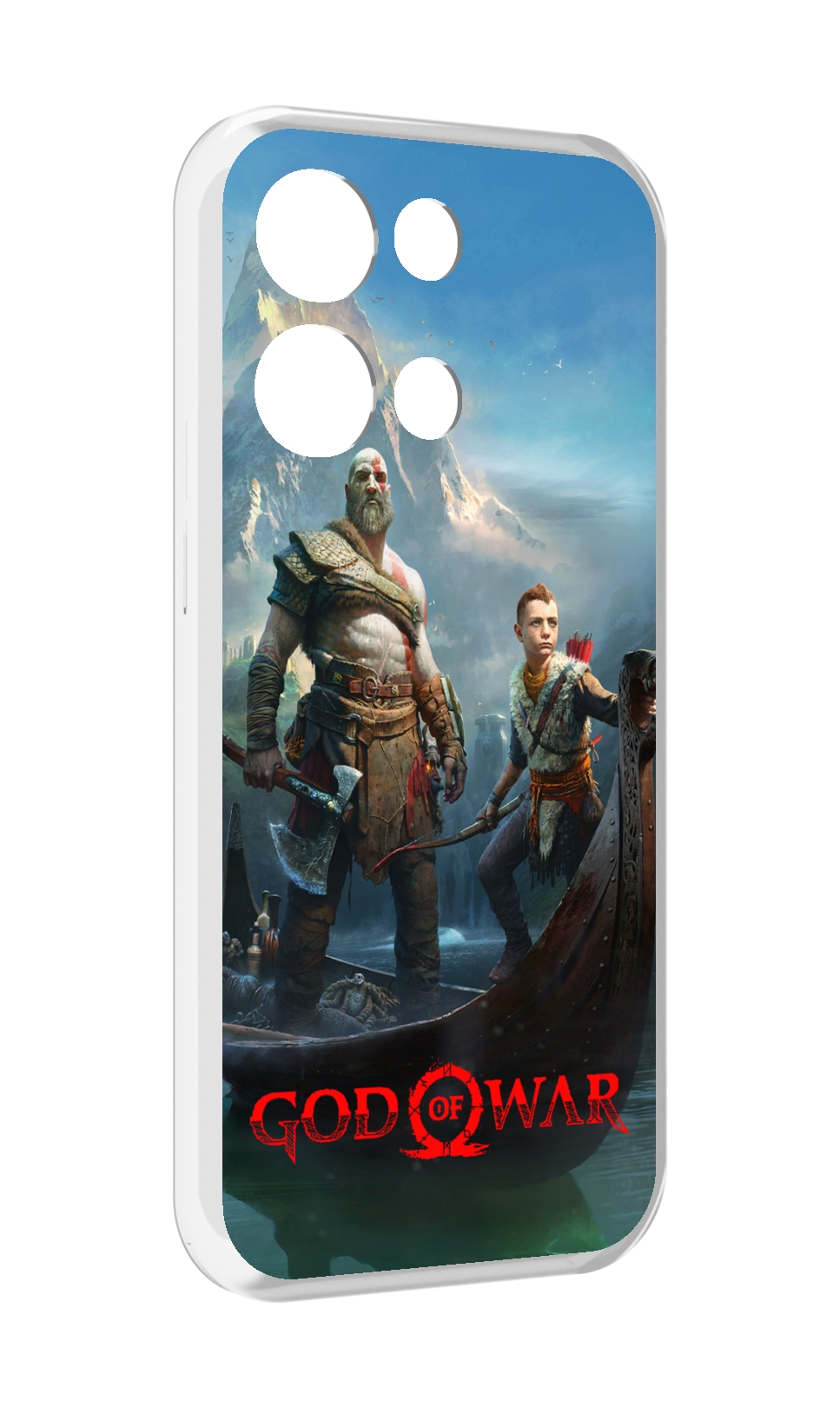 

Чехол MyPads God Of War Кратос Атрей для OPPO Reno8 Pro, Прозрачный, Tocco