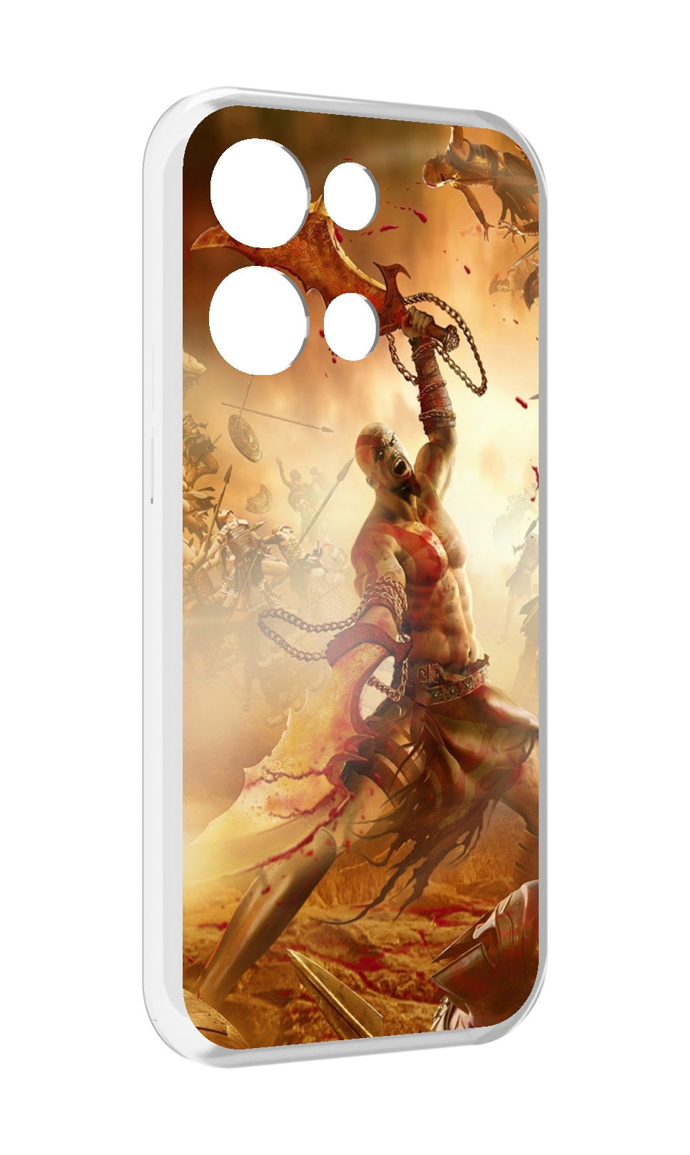 Чехол MyPads God Of War III для OPPO Reno8 Pro