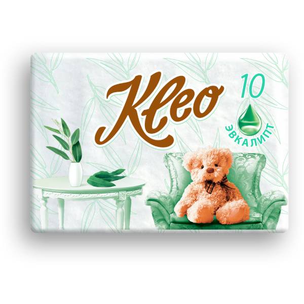 

Платочки Kleo Эвкалипт 3 слоя 10 шт.