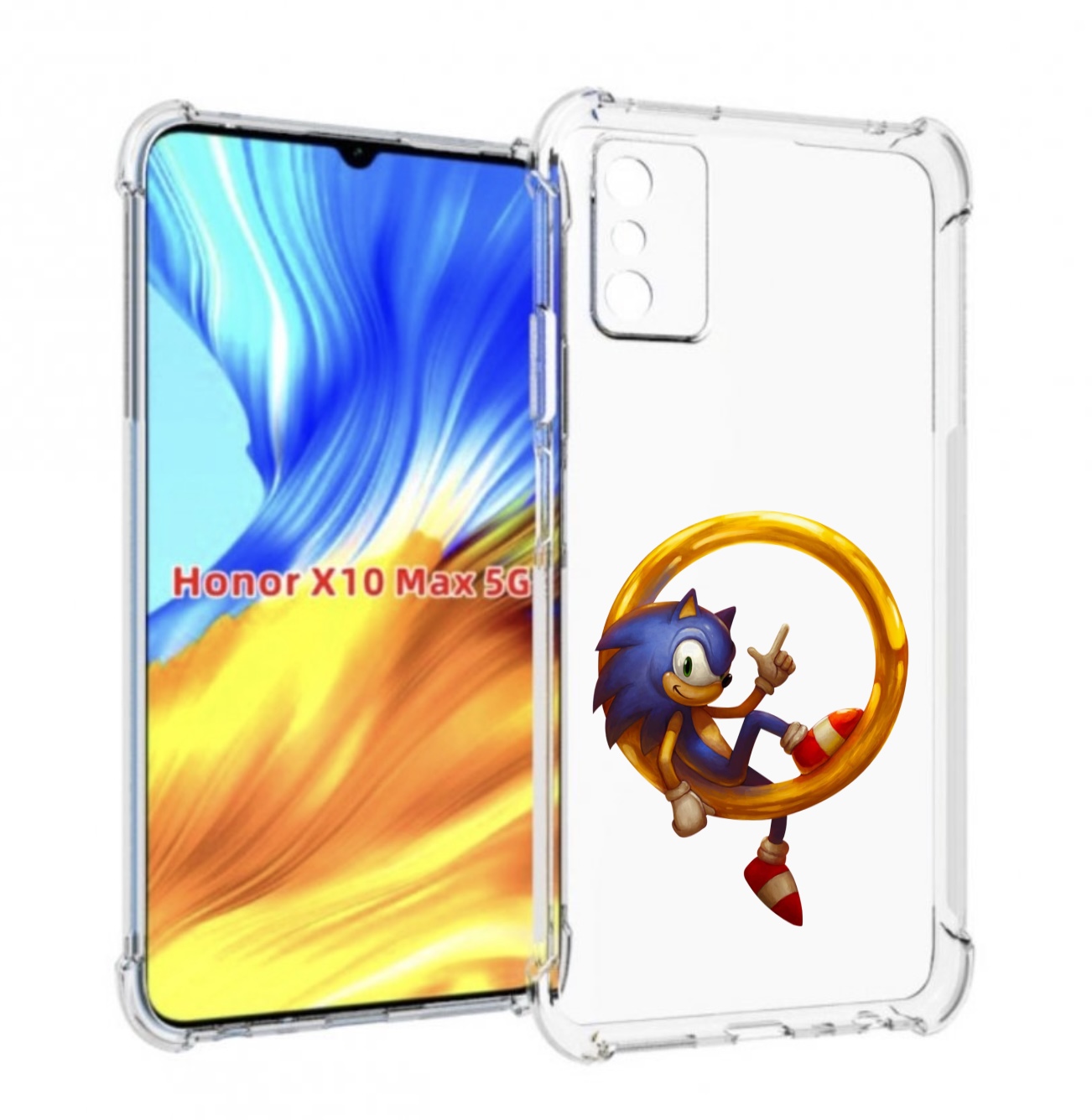 

Чехол Mypads Sonic-R Для Honor X10 Max, Прозрачный, Tocco