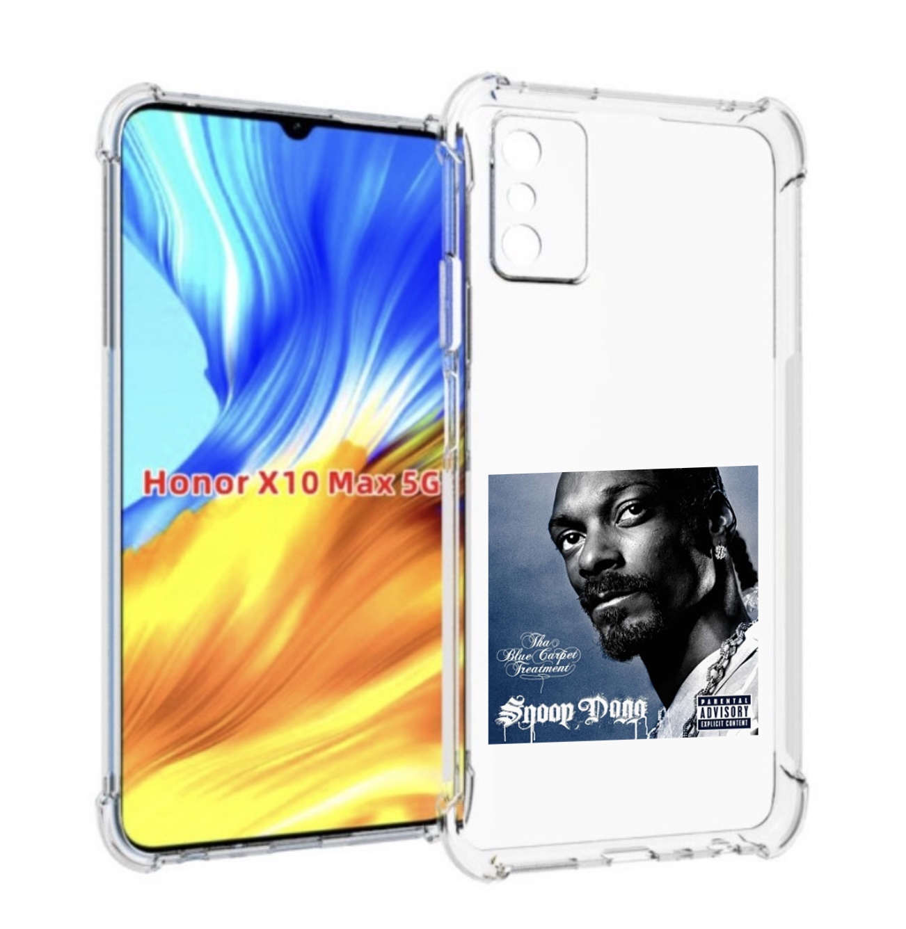 

Чехол Mypads Snoop Dogg Tha Blue Carpet Treatment Для Honor X10 Max, Прозрачный, Tocco