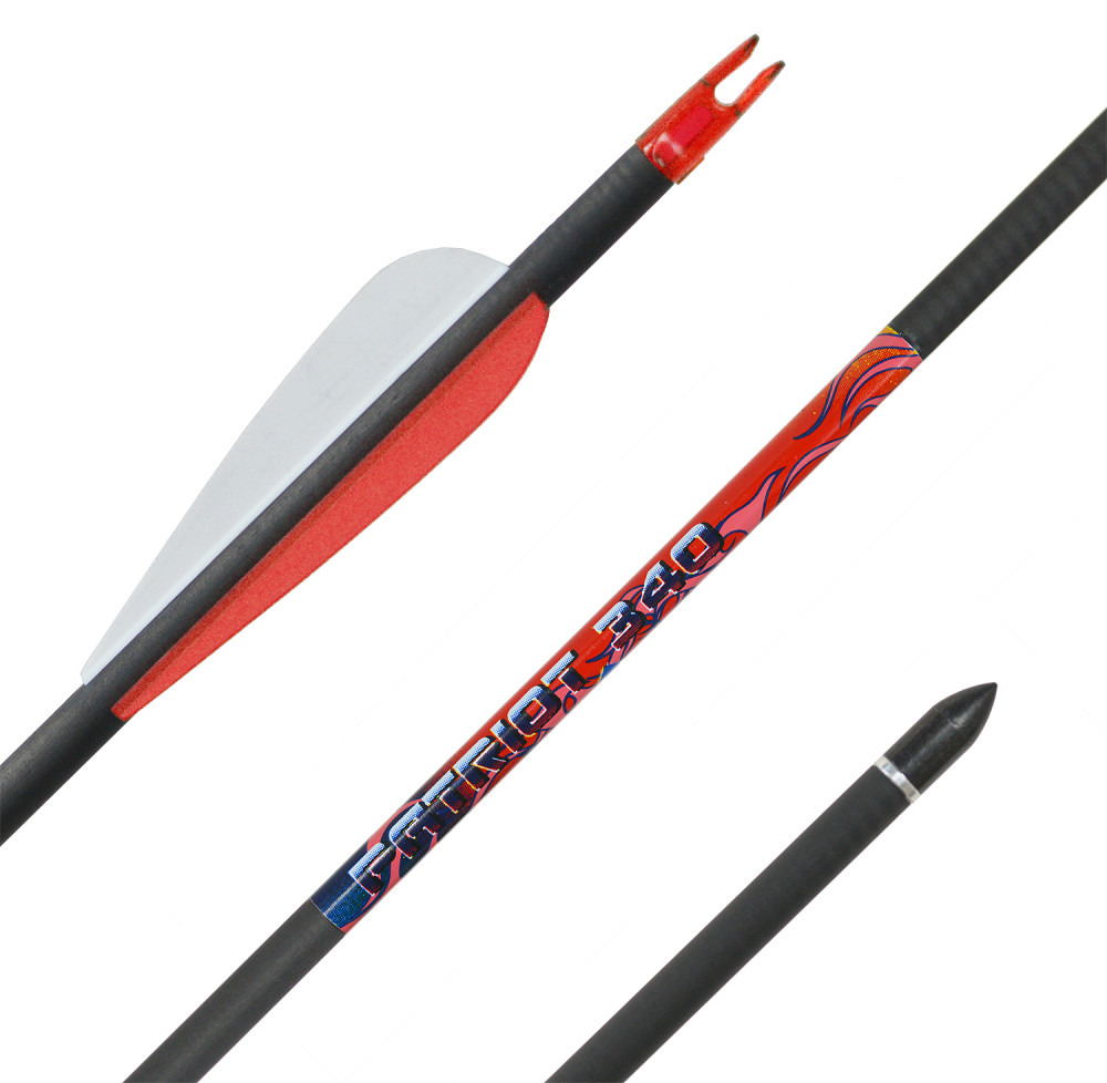 

Карбоновая стрела для лука Bowmaster Patriot 340, оперение 3'' Streamline