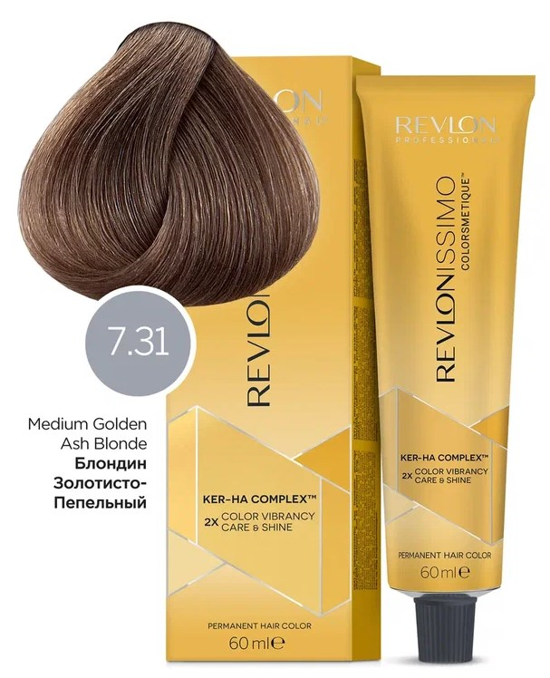 

Краска для волос Revlon Professional Revlonissimo Colorsmetique Color & Care, 7.31