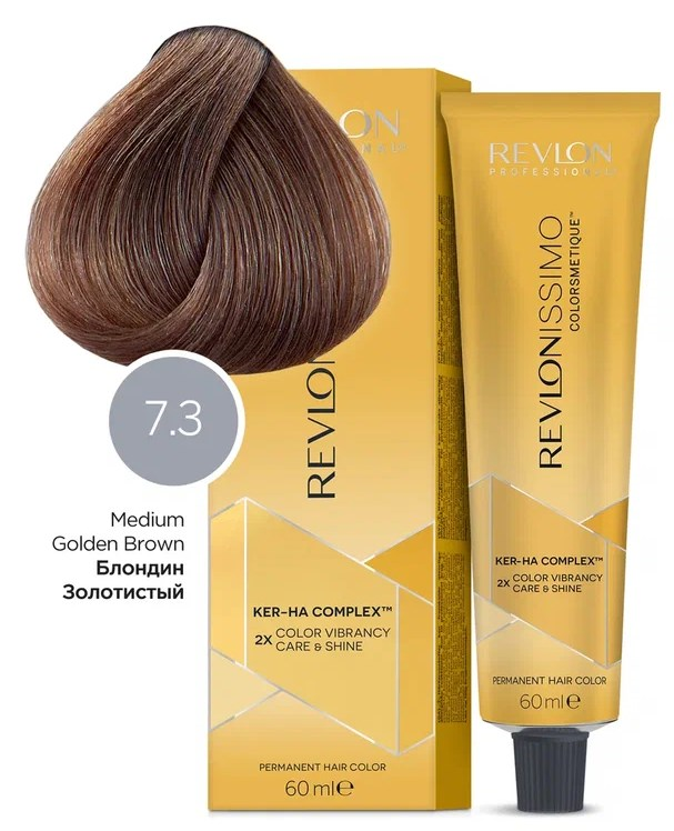 

Краска для волос Revlon Professional Revlonissimo Colorsmetique Color & Care, 7.3