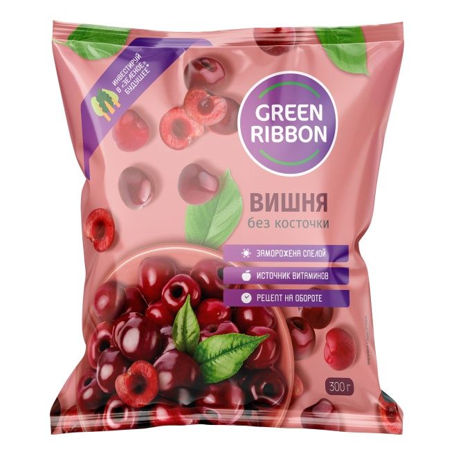 Вишня Green Ribbon без косточки замороженная 300 г