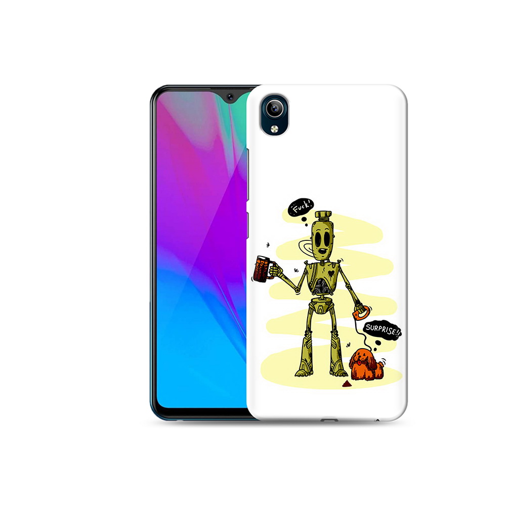 

Чехол MyPads Tocco для Vivo Y91C прикольный робот (PT156610.438.557), Прозрачный, Tocco