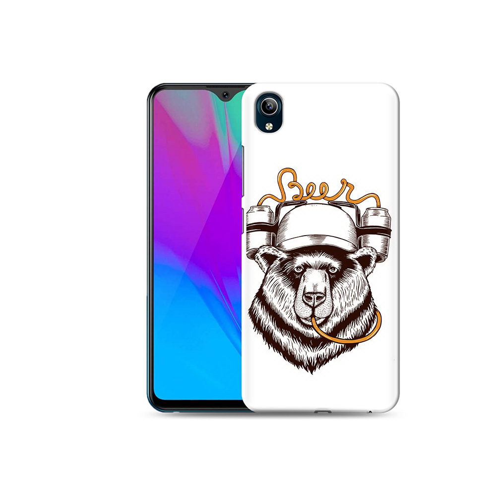 

Чехол MyPads Tocco для Vivo Y91C пивной медведь (PT156610.438.538), Прозрачный, Tocco