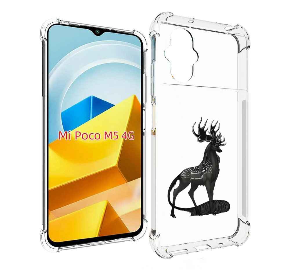 

Чехол MyPads Tocco для Xiaomi M5 красивый-черный-олень, Прозрачный, Tocco