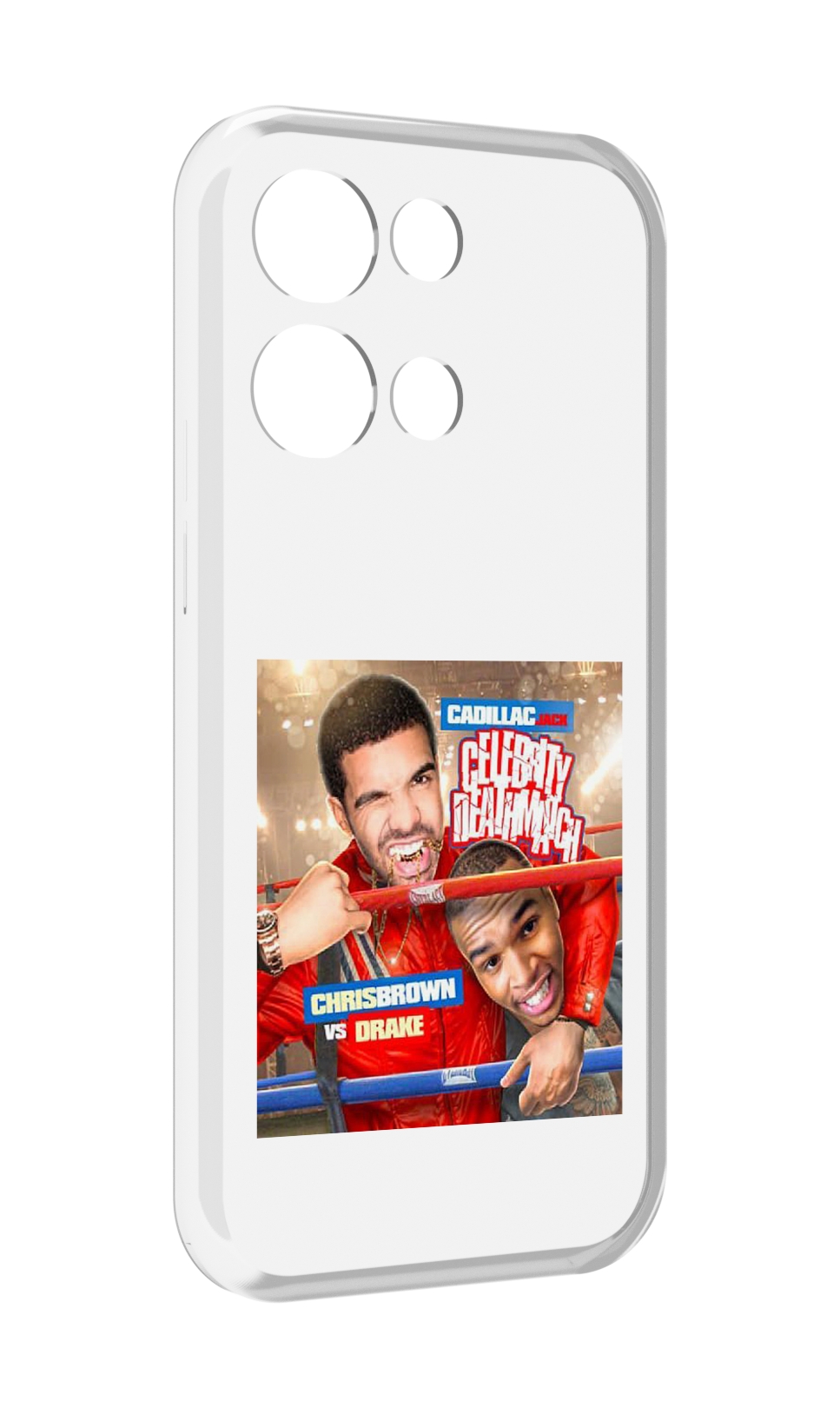 

Чехол MyPads Drake & Chris Brown - Celebrity Deathmatch для OPPO Reno8 Pro, Прозрачный, Tocco