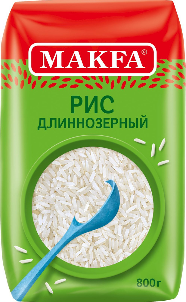 

Рис длиннозерный шлифованный пропаренный 800 г
