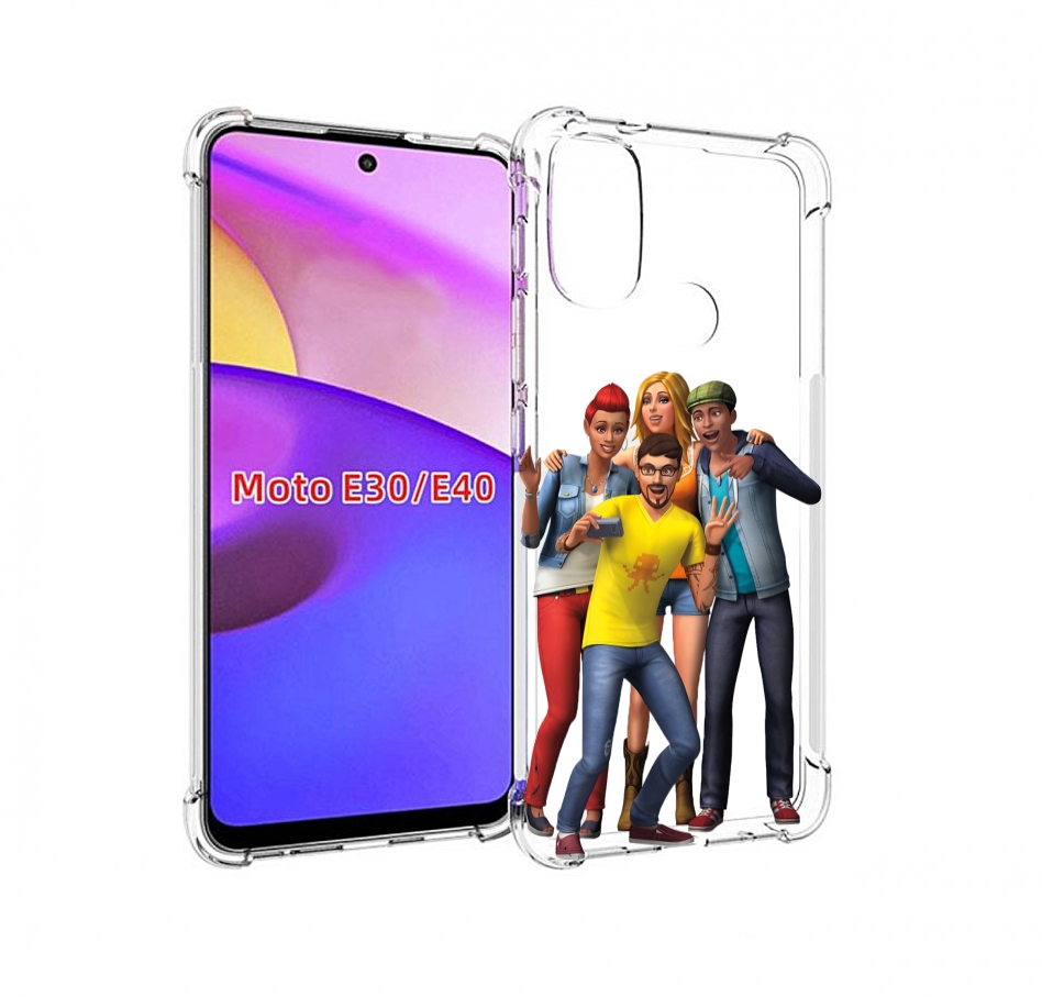 

Чехол бампер MyPads sims для Motorola Moto E30., Прозрачный, Tocco