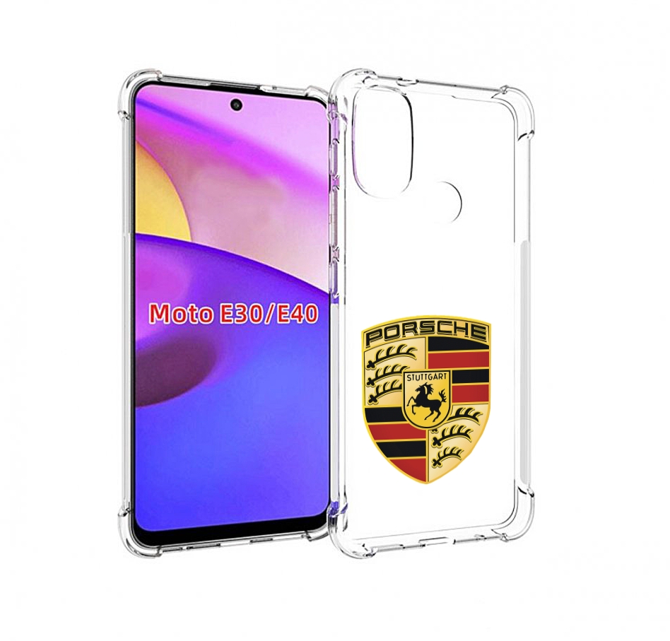 

Чехол бампер MyPads porsche-порш-5 мужской для Motorola Moto E30, Прозрачный, Tocco