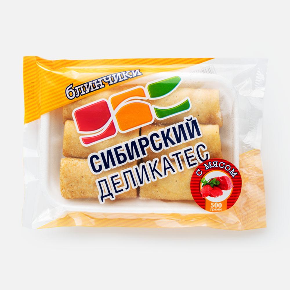 

Блины Сибирский деликатес Богатырские с мясом замороженные 500 г