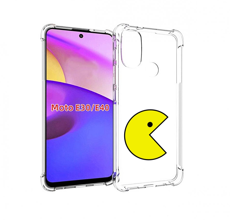 

Чехол бампер MyPads pacman-пекмен для Motorola Moto E30., Прозрачный, Tocco