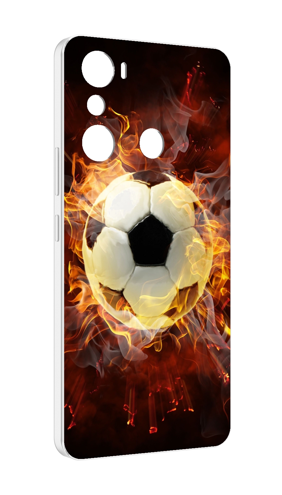 

Чехол MyPads Огненный-мяч для Infinix Hot 20i, Прозрачный, Tocco