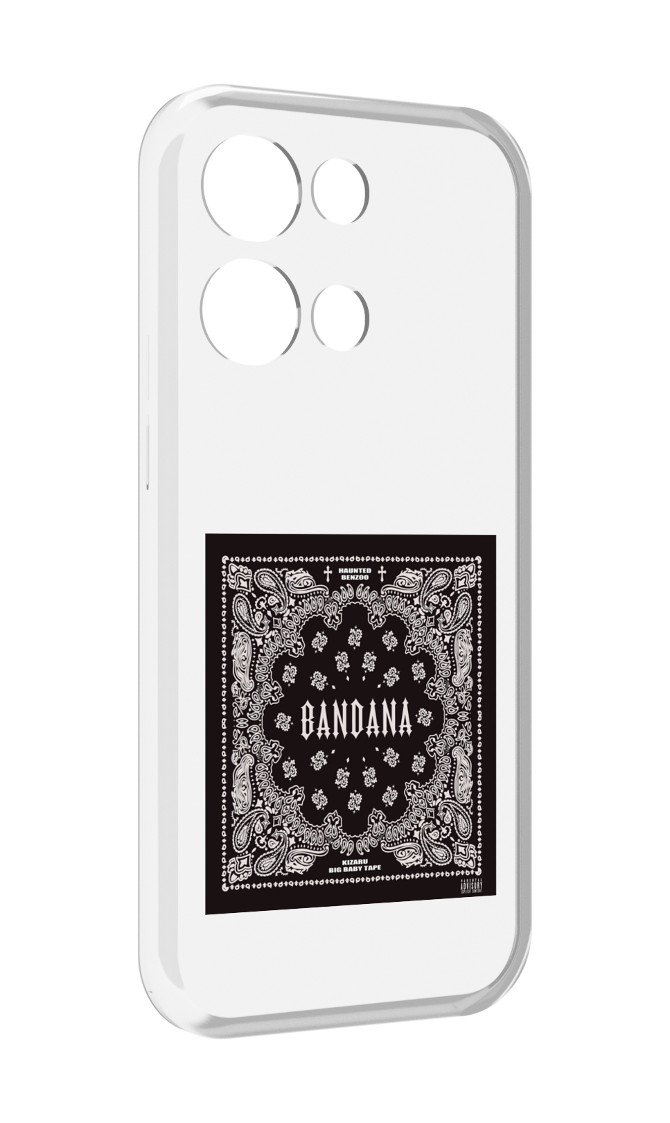 

Чехол MyPads Bandana I Big Baby Tape для OPPO Reno8 Pro, Прозрачный, Tocco