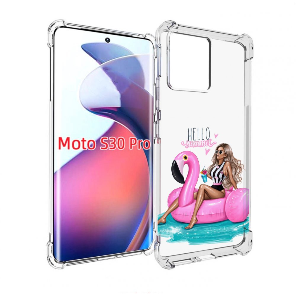 

Чехол MyPads Hello-summer для Motorola Moto S30 Pro, Прозрачный, Tocco