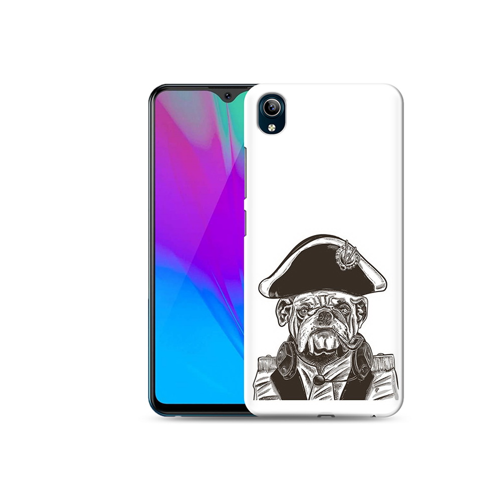 

Чехол MyPads Tocco для Vivo Y91C мопс генерал (PT156610.438.483), Прозрачный, Tocco