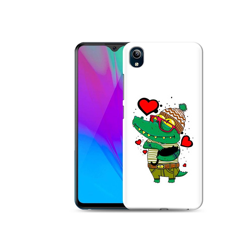 

Чехол MyPads Tocco для Vivo Y91C Влюбленный крокодил (PT156610.438.48), Прозрачный, Tocco