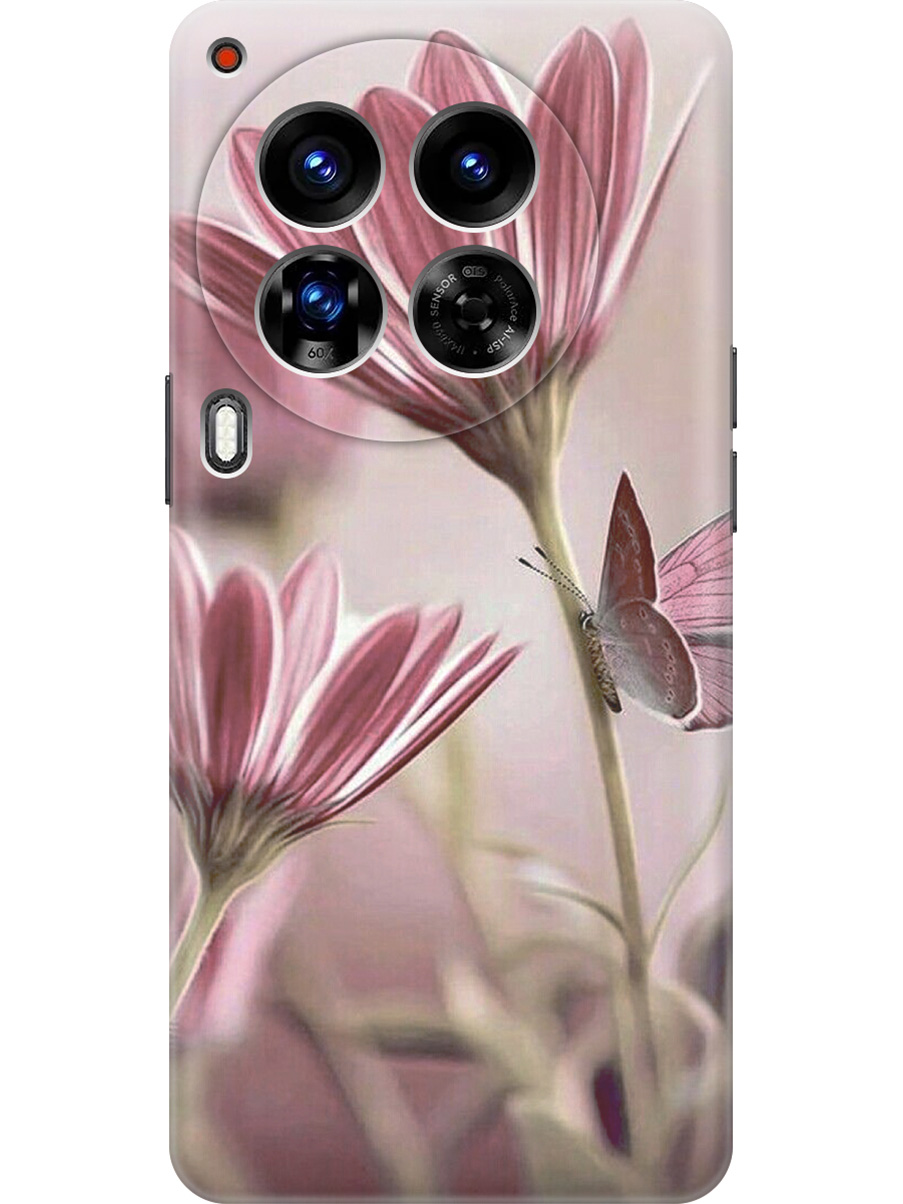 

Силиконовый чехол на Tecno Camon 30 Premier 5g с принтом "Бабочка на розовом цветке", Прозрачный;бежевый;розовый, 782633023