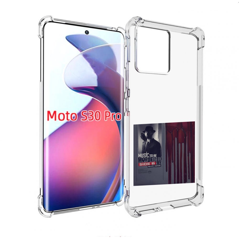 

Чехол MyPads Eminem MUSIC TO BE MURDERED BY для Motorola Moto S30 Pro, Прозрачный, Tocco