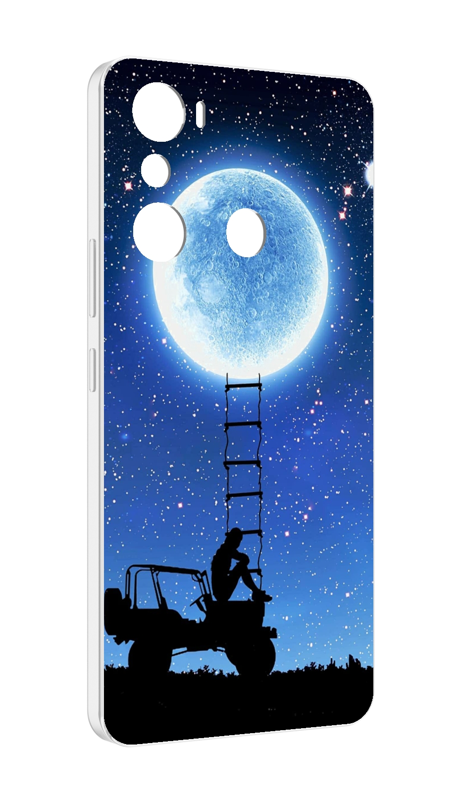 

Чехол MyPads Машина-на-лун для Infinix Hot 20i, Прозрачный, Tocco