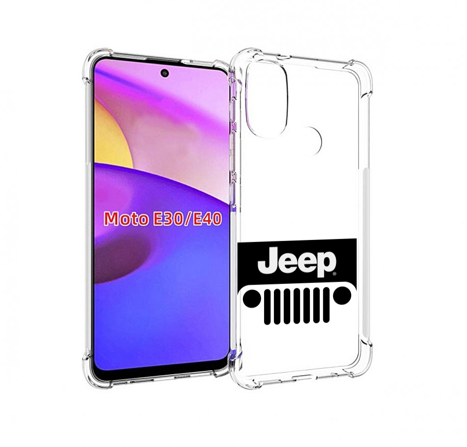 

Чехол бампер MyPads jeep-джип-3 мужской для Motorola Moto E30., Прозрачный, Tocco