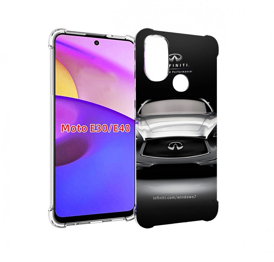 

Чехол бампер MyPads infiniti-инфинити-1 для Motorola Moto E30., Прозрачный, Tocco