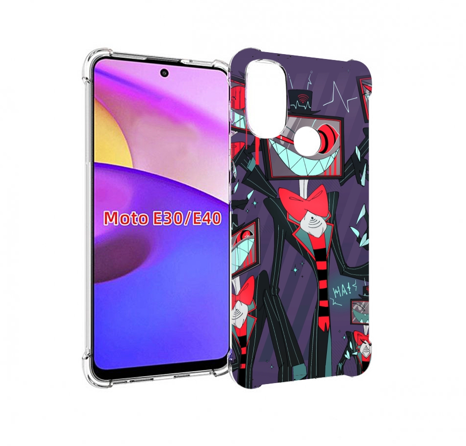 

Чехол бампер MyPads hazbin hotel для Motorola Moto E30., Прозрачный, Tocco