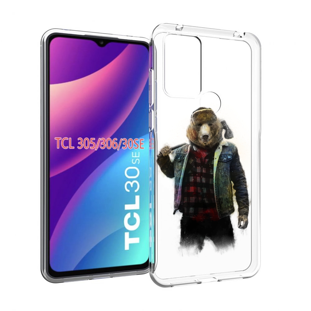 

Чехол MyPads медведь с топором для TCL 30SE/305/306/30E, Tocco