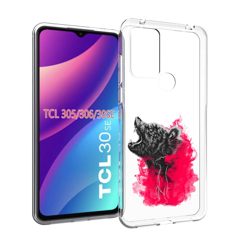 

Чехол MyPads медведь в дымке для TCL 30SE/305/306/30E, Tocco