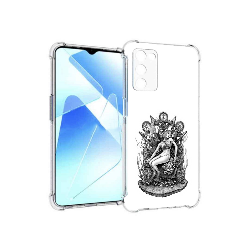 

Чехол MyPads Tocco для Infinix Zero X Pro девушка на троне, Прозрачный, Tocco
