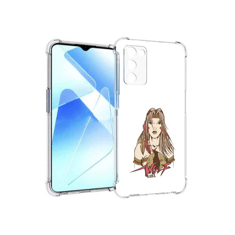 

Чехол MyPads Tocco для Infinix Zero X Pro девушка волк, Прозрачный, Tocco