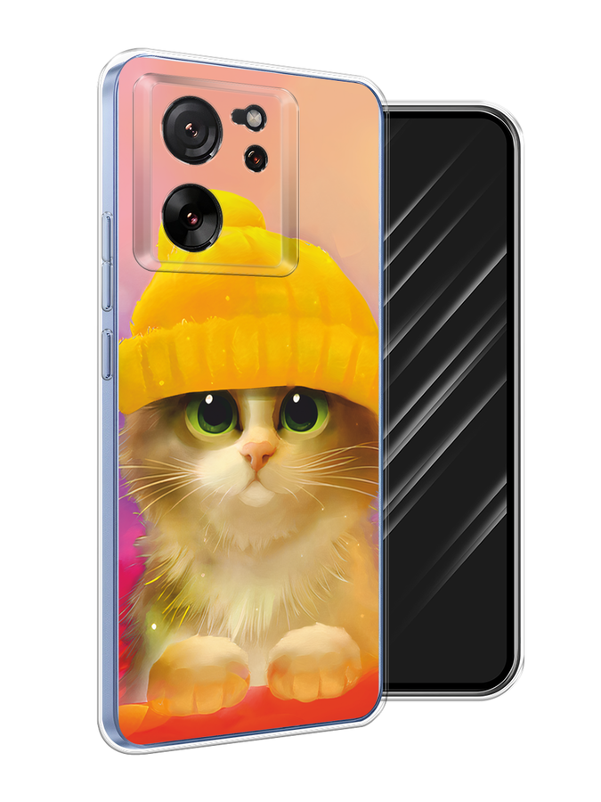 

Чехол Awog на Xiaomi 13T "Котенок в желтой шапке", Желтый, 319850-1