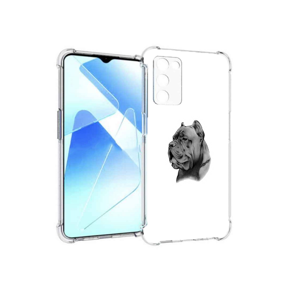

Чехол MyPads Tocco для Infinix Zero X Pro грозный бульдог, Прозрачный, Tocco