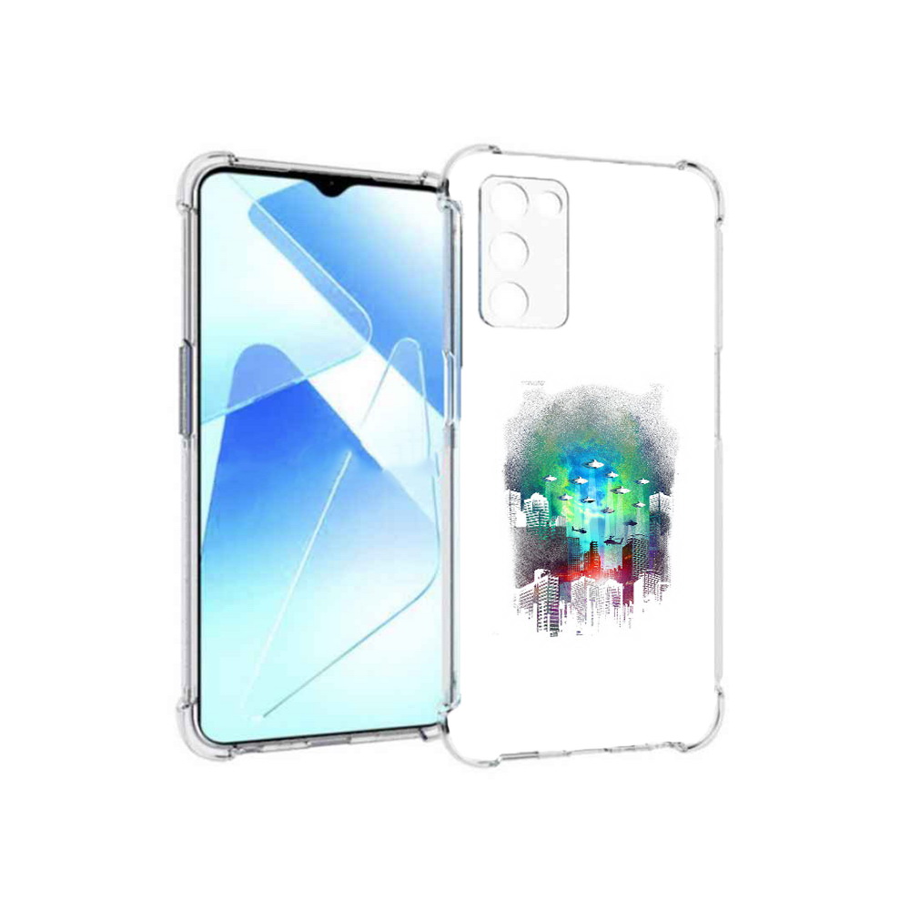 

Чехол MyPads Tocco для Infinix Zero X Pro город в свечении, Прозрачный, Tocco