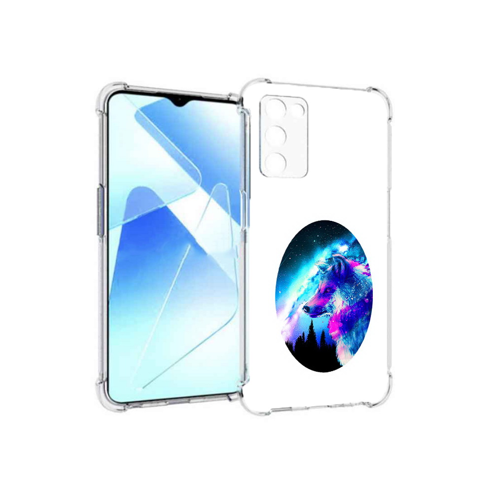 

Чехол MyPads Tocco для Infinix Zero X Pro голубой волк, Прозрачный, Tocco