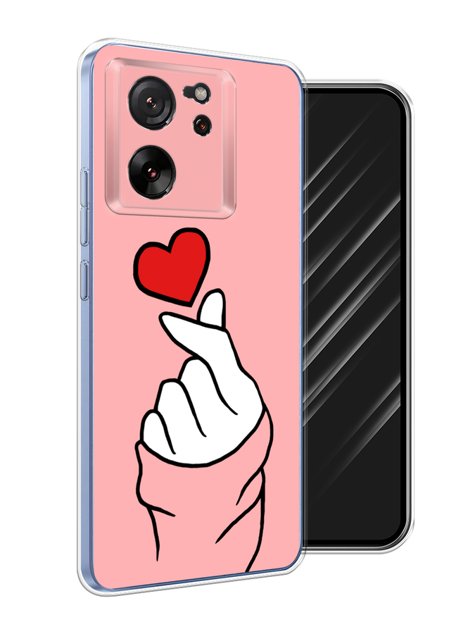 

Чехол Awog на Xiaomi 13T "Милое сердечко", Белый;красный;черный, 319850-1