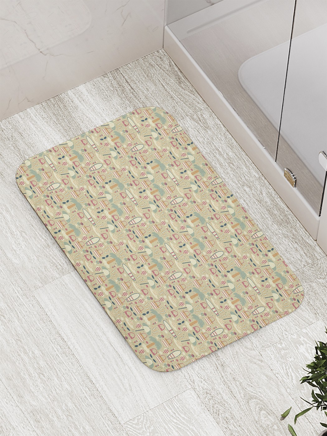 

Коврик противоскользящий для ванной, сауны, бассейна, 77х52 см bath_60645 JoyArty