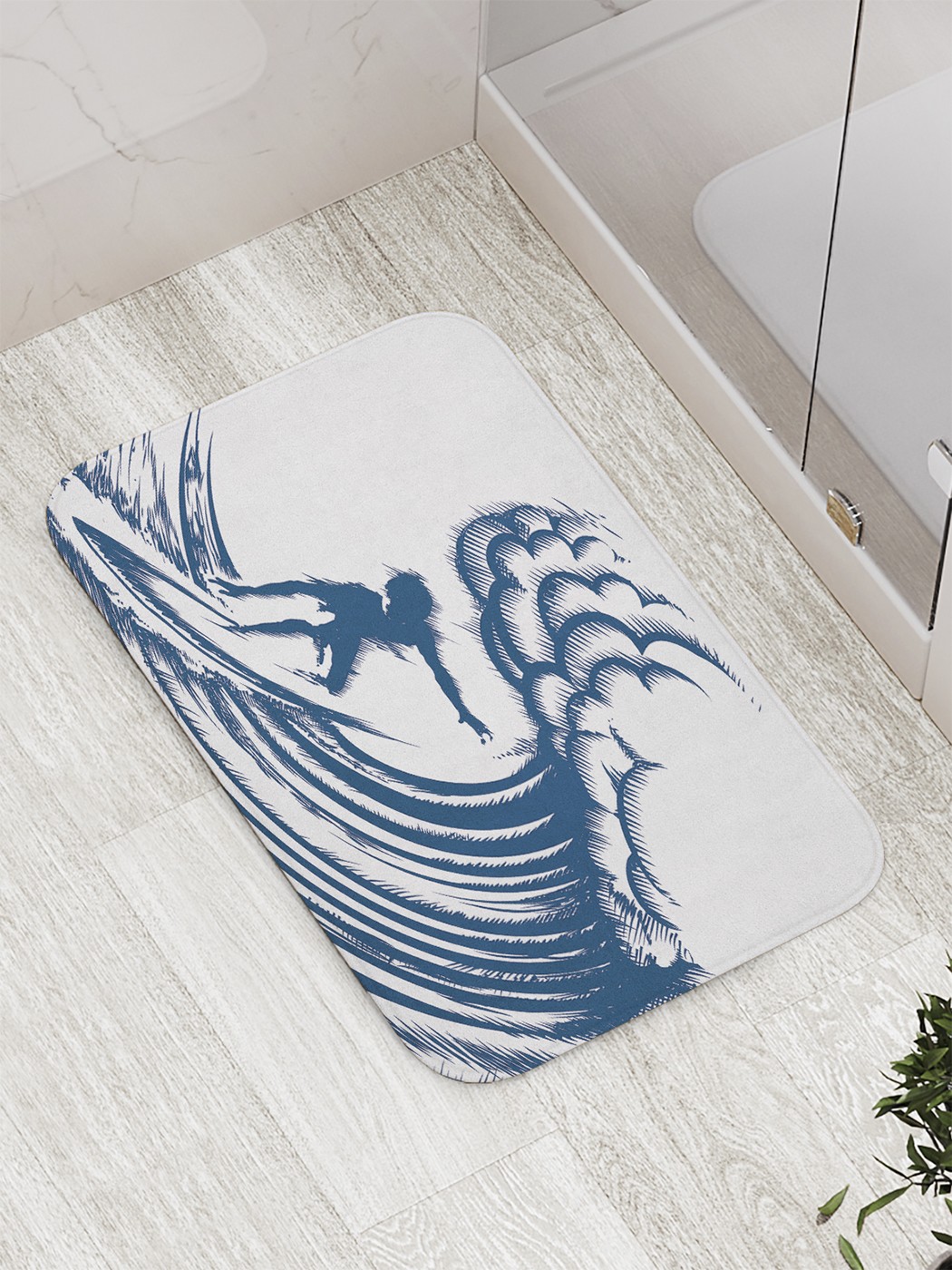

Коврик противоскользящий для ванной, сауны, бассейна, 77х52 см bath_60644 JoyArty