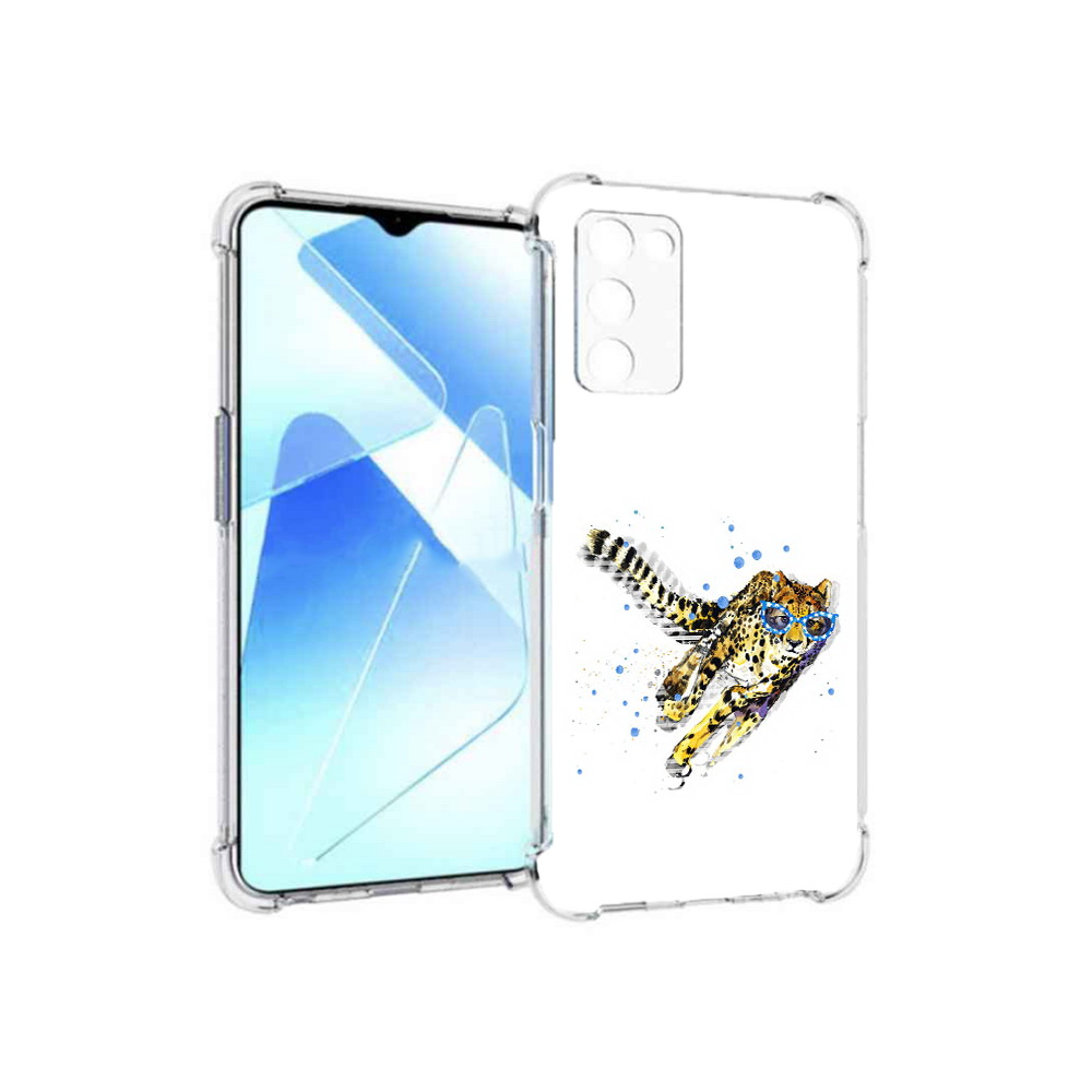 

Чехол MyPads Tocco для Infinix Zero X Pro гепард в очках, Прозрачный, Tocco
