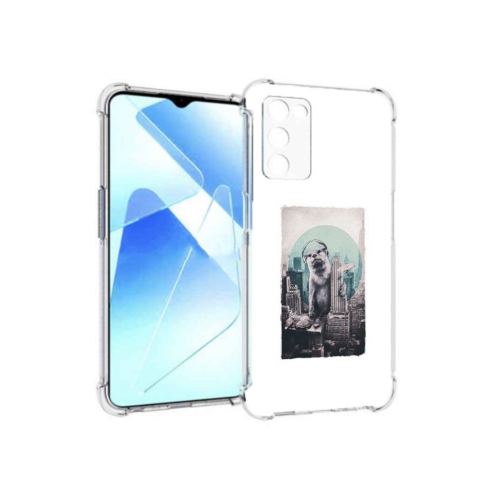 

Чехол MyPads Tocco для Infinix Zero X Pro выдра в городе, Прозрачный, Tocco