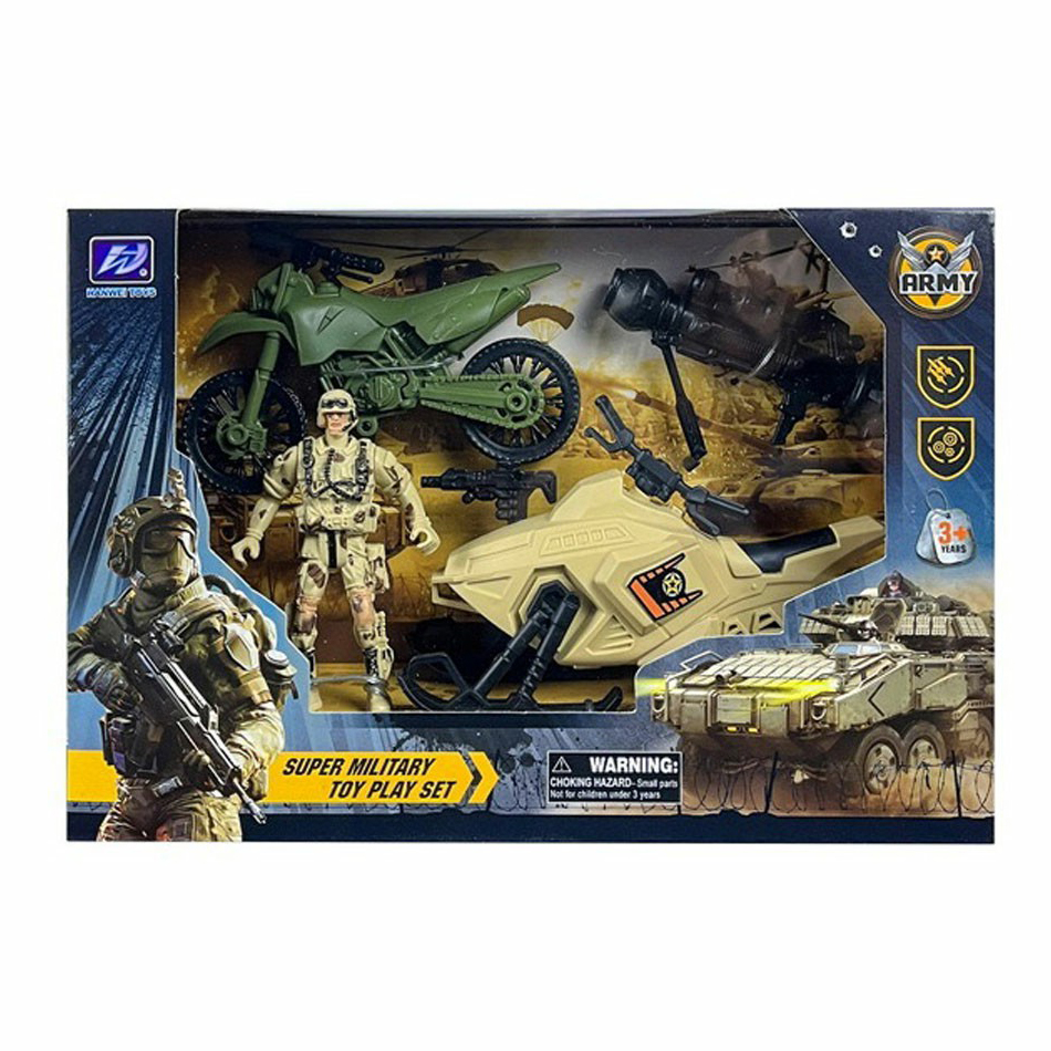 

Игровой набор Военный 25 х 6,5 х 17 см, Серый