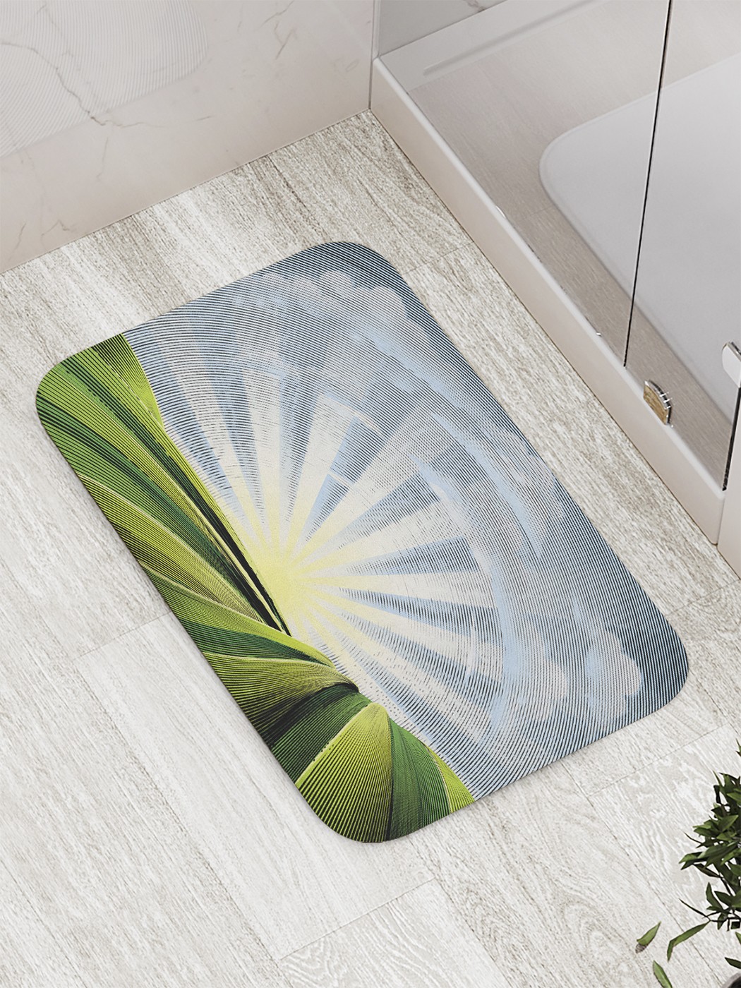 

Коврик противоскользящий для ванной, сауны, бассейна, 77х52 см bath_60607 JoyArty
