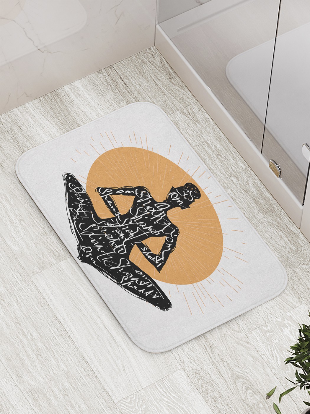 

Коврик противоскользящий для ванной, сауны, бассейна, 77х52 см bath_60603 JoyArty